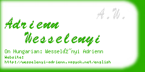 adrienn wesselenyi business card